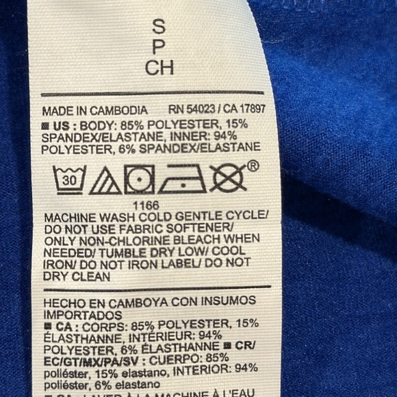 Old Navy CloudComfy Skort Extra High Waisted Crayon Blue Bike Shorts - Picture 8 of 16